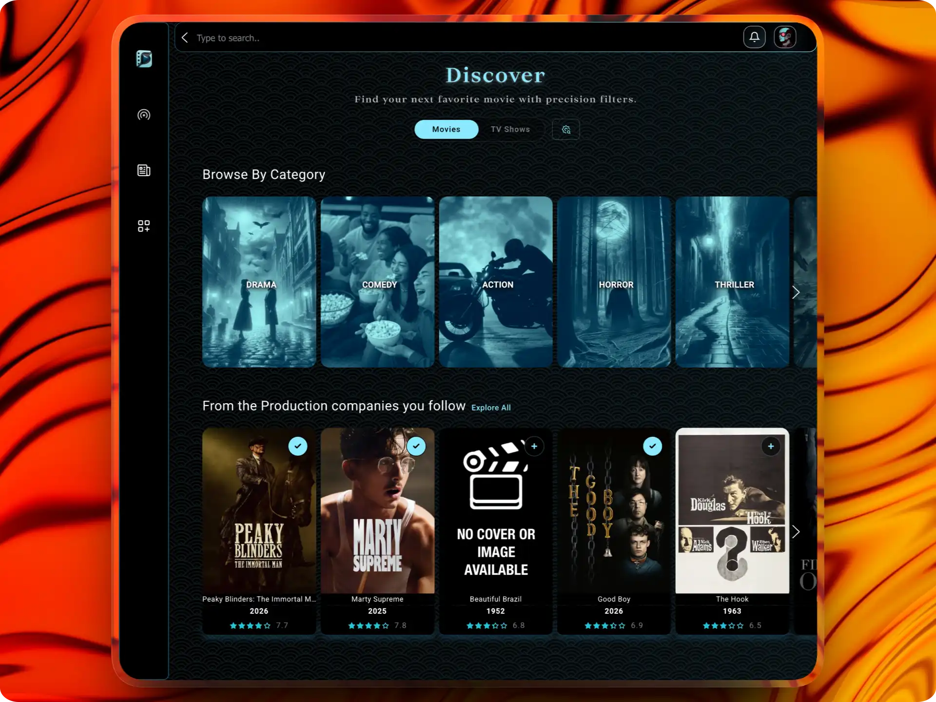 Cinemagoria Plataforma de Filmes — Catálogo