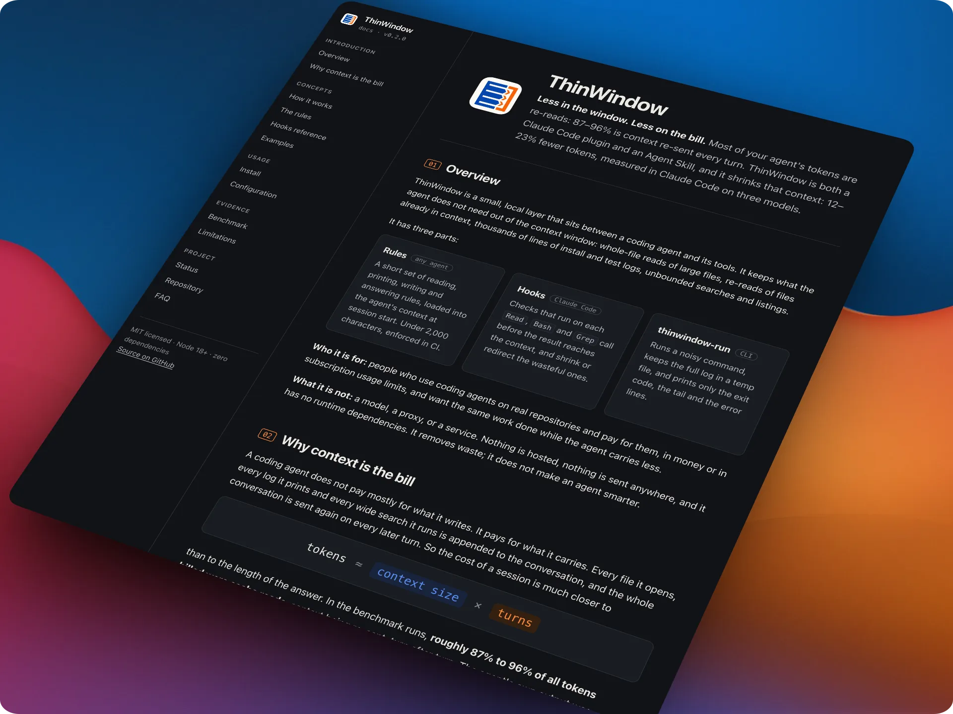 🪟 ThinWindow [Plugin do Claude Code - Agent Skill - Node.js - Benchmarking]